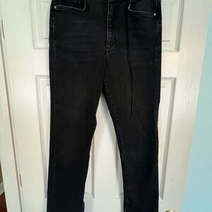 Pilcro Women's Straight Leg Jeans in Black